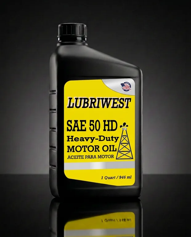 Lubriwest SAE 50 — Heavy Duty Monograde Motor Oil — LWHD50